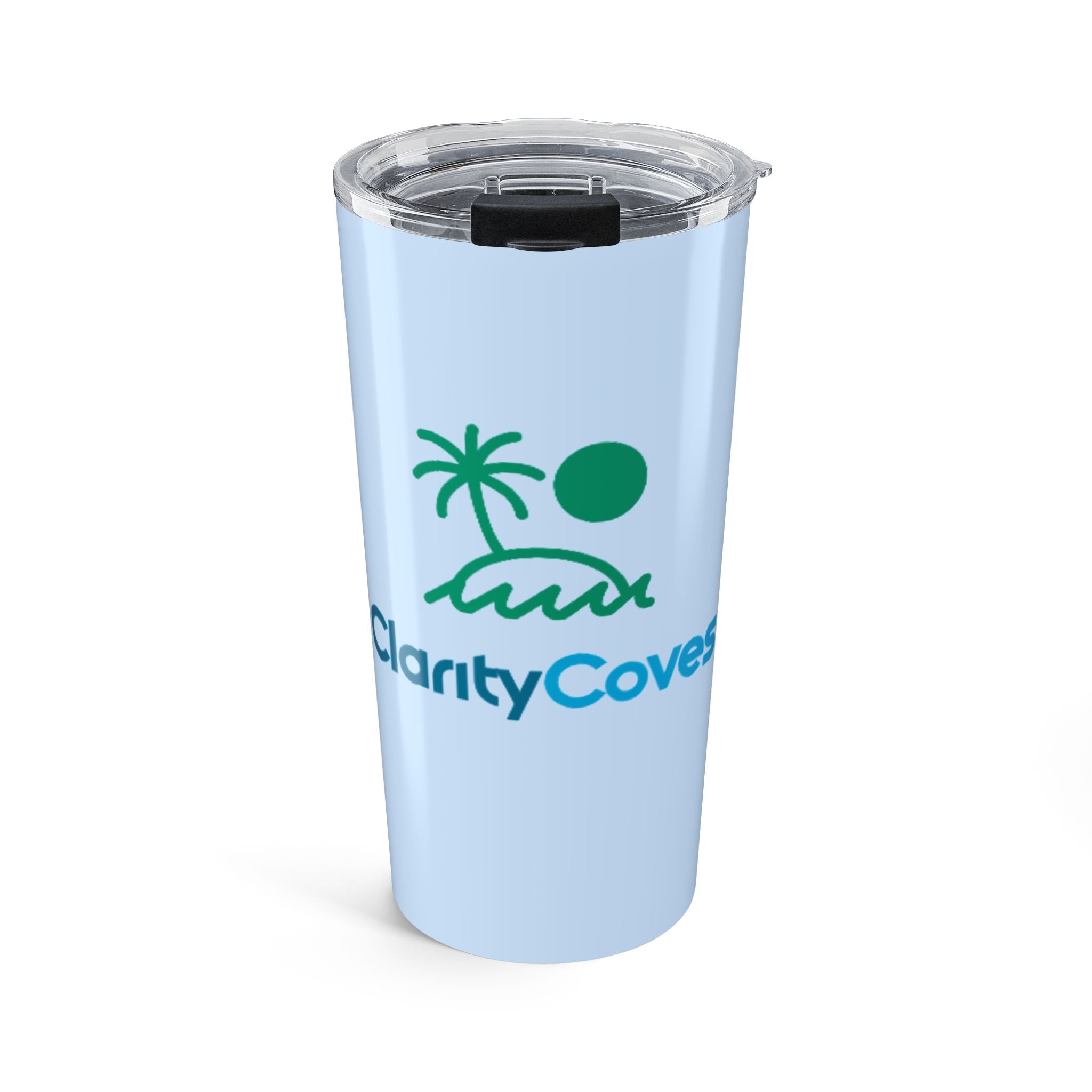 20oz Beach Logo Tumbler — Clarity Cove Insulated Travel Cup