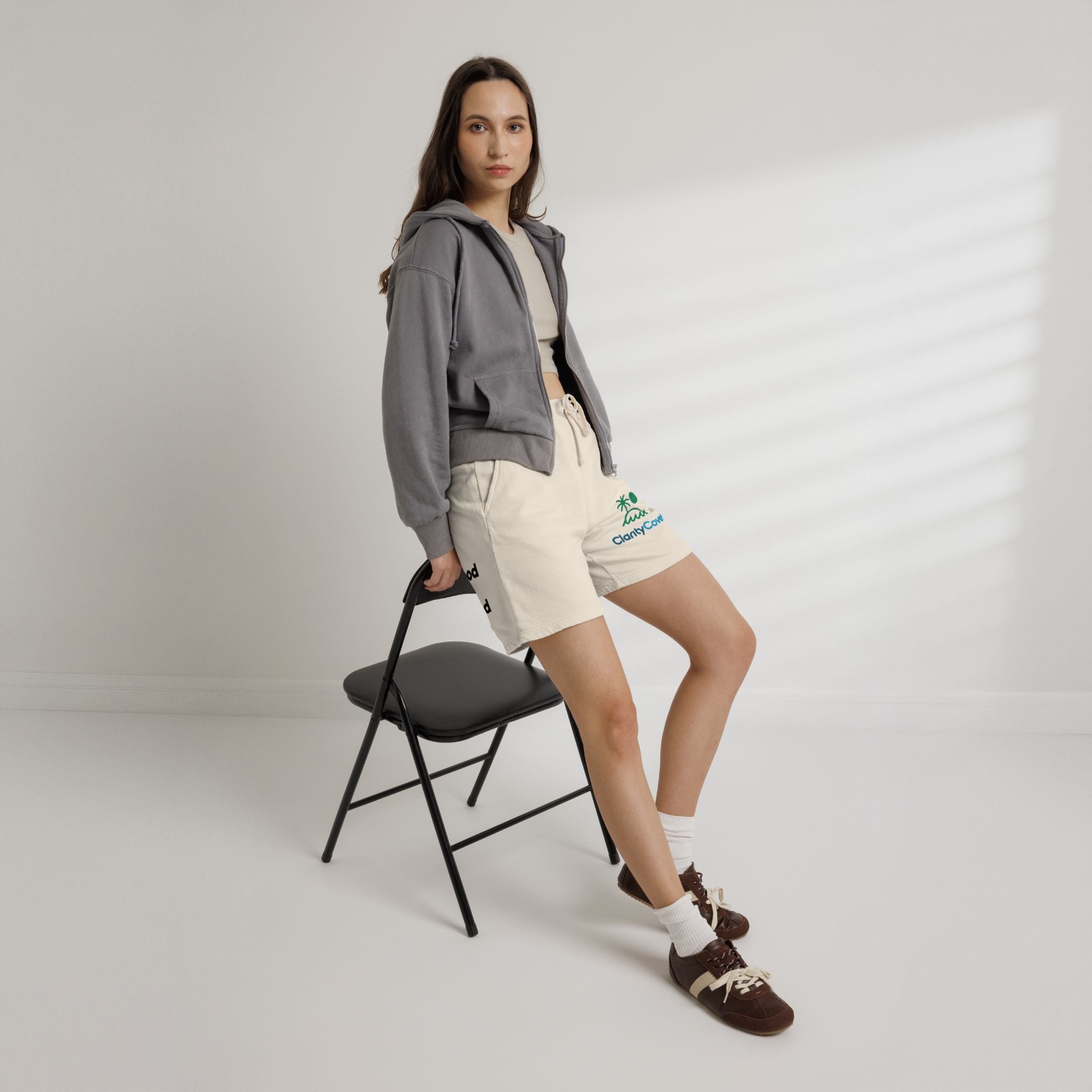 Be Good Do Good Sweat Shorts — Coastal “Clarity Cove” Fleece Lounge Shorts