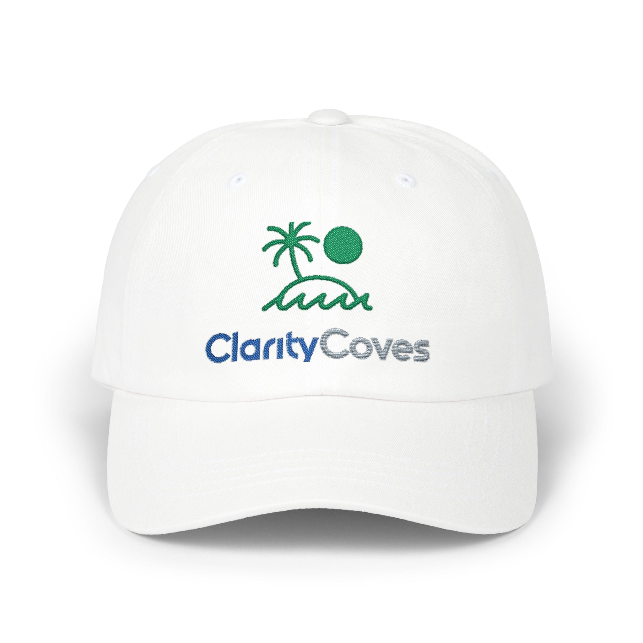 Dad Cap — Clarity Coves Embroidered Palm Logo ("be good do good")