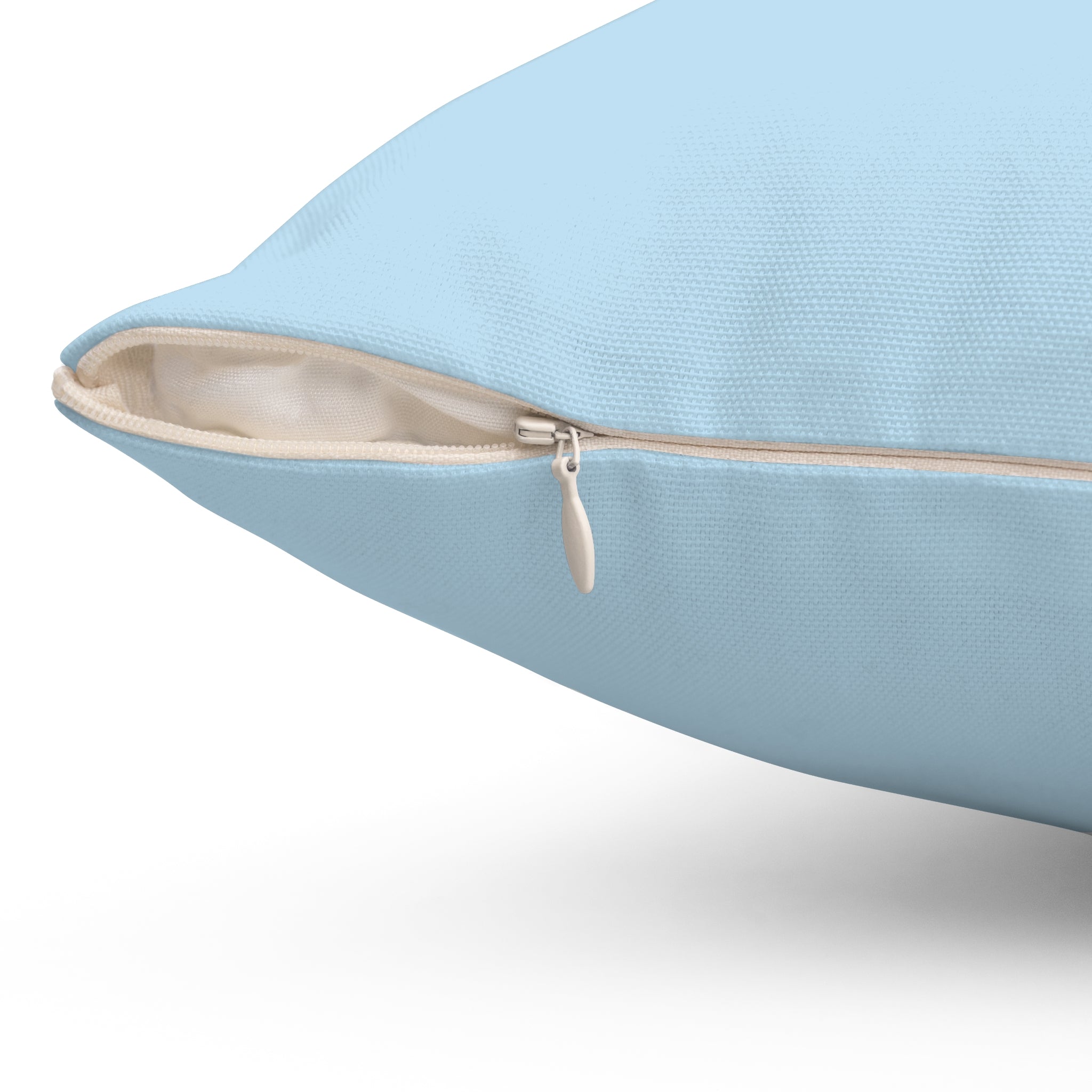 Square Pillow — Clarity Coves Tropical Logo / "Be Good Do Good" Motivational Throw Pillow