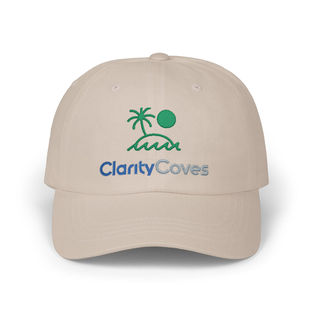 Dad Cap — Clarity Coves Embroidered Palm Logo ("be good do good")