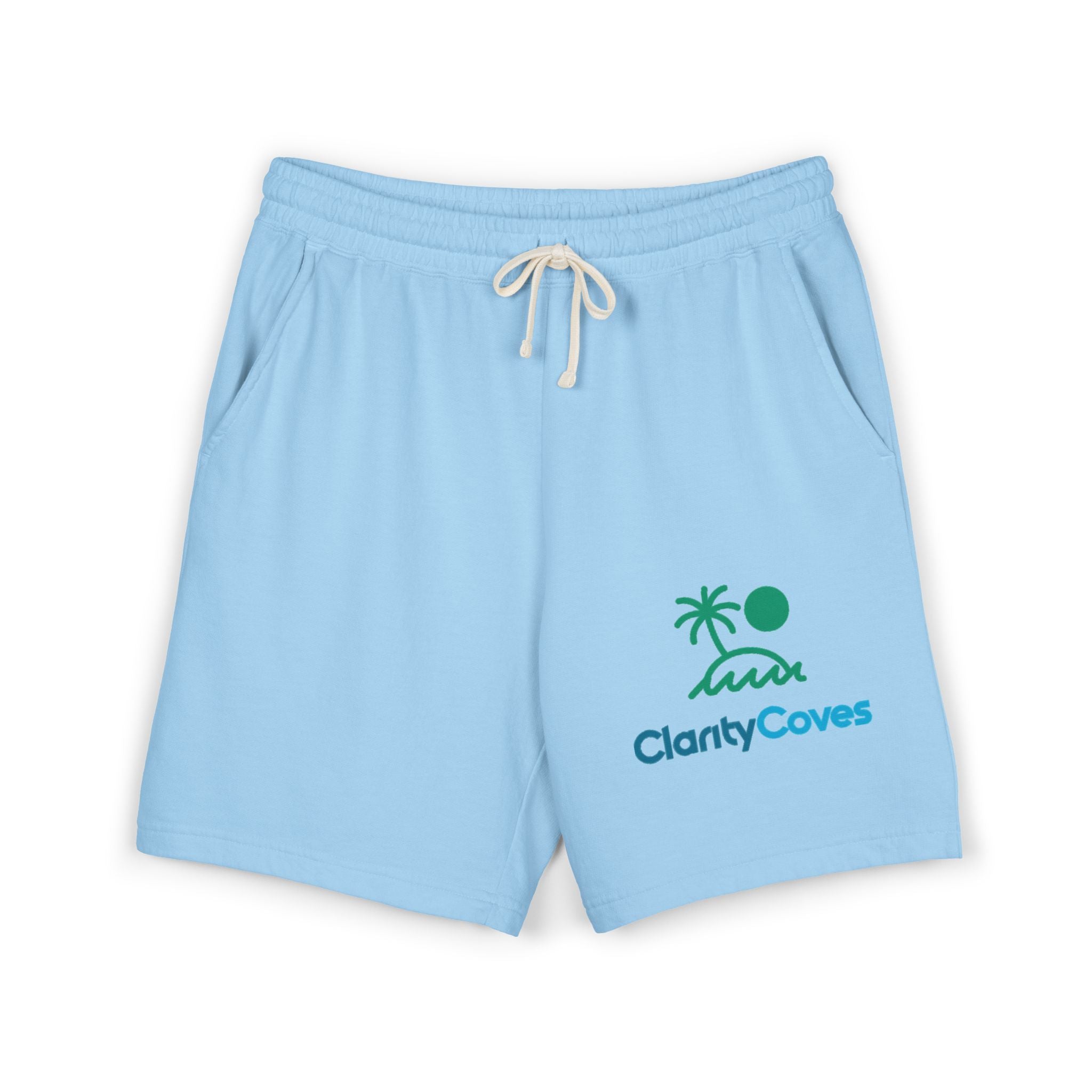 Be Good Do Good Sweat Shorts — Coastal “Clarity Cove” Fleece Lounge Shorts