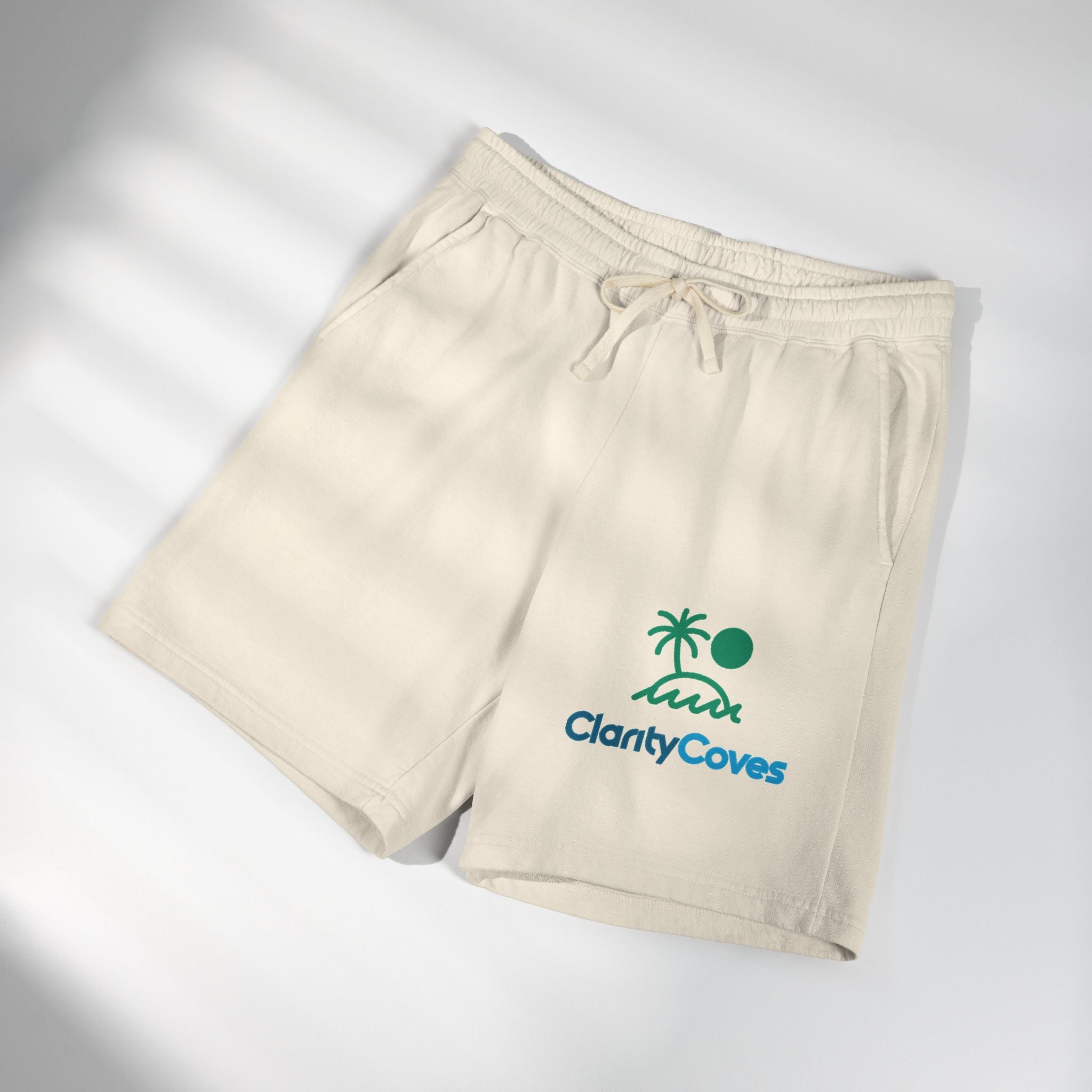 Be Good Do Good Sweat Shorts — Coastal “Clarity Cove” Fleece Lounge Shorts