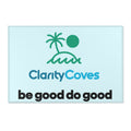 Clarity Cove Coastal Area Rug - "Be Good Do Good" Welcome Mat