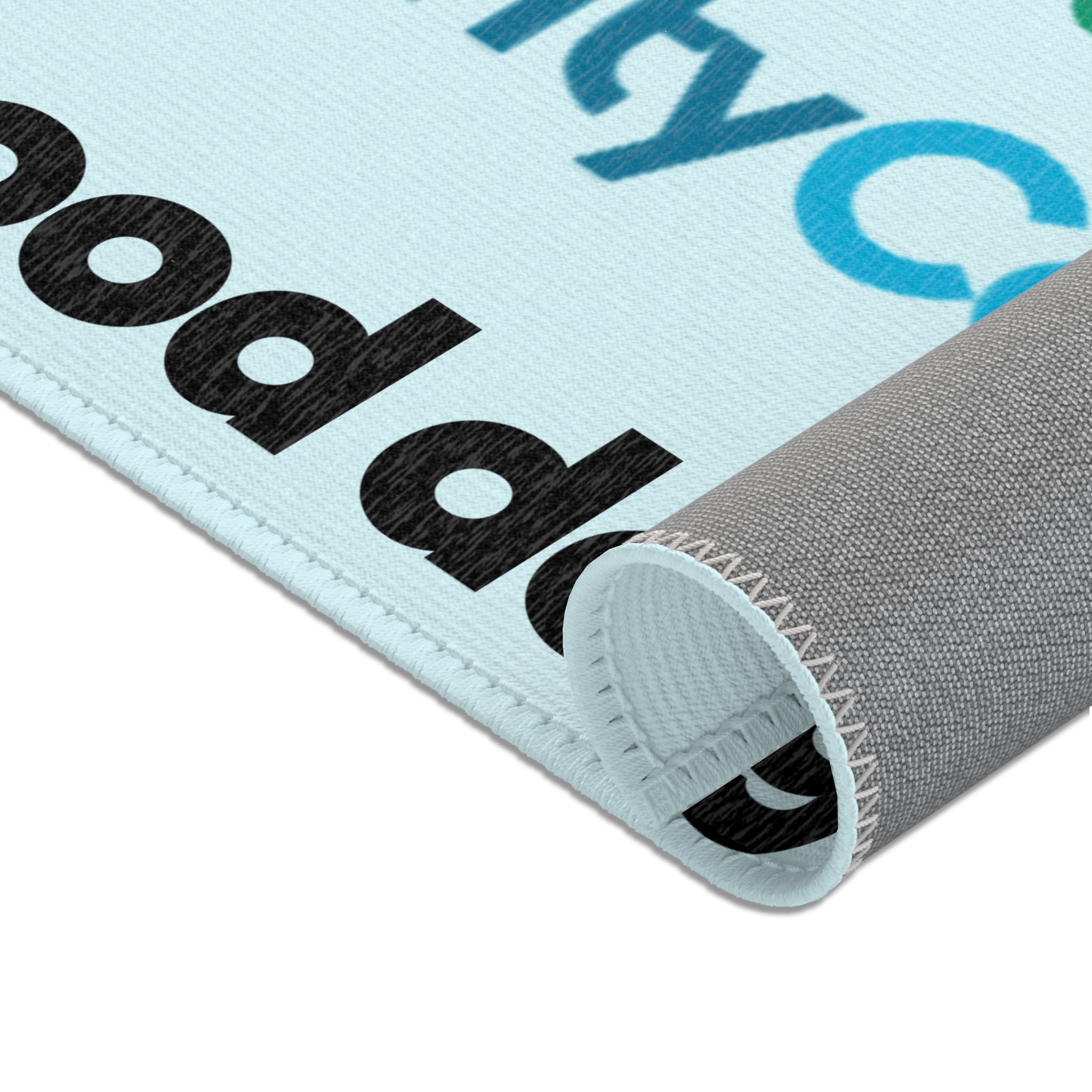 Clarity Cove Coastal Area Rug - "Be Good Do Good" Welcome Mat